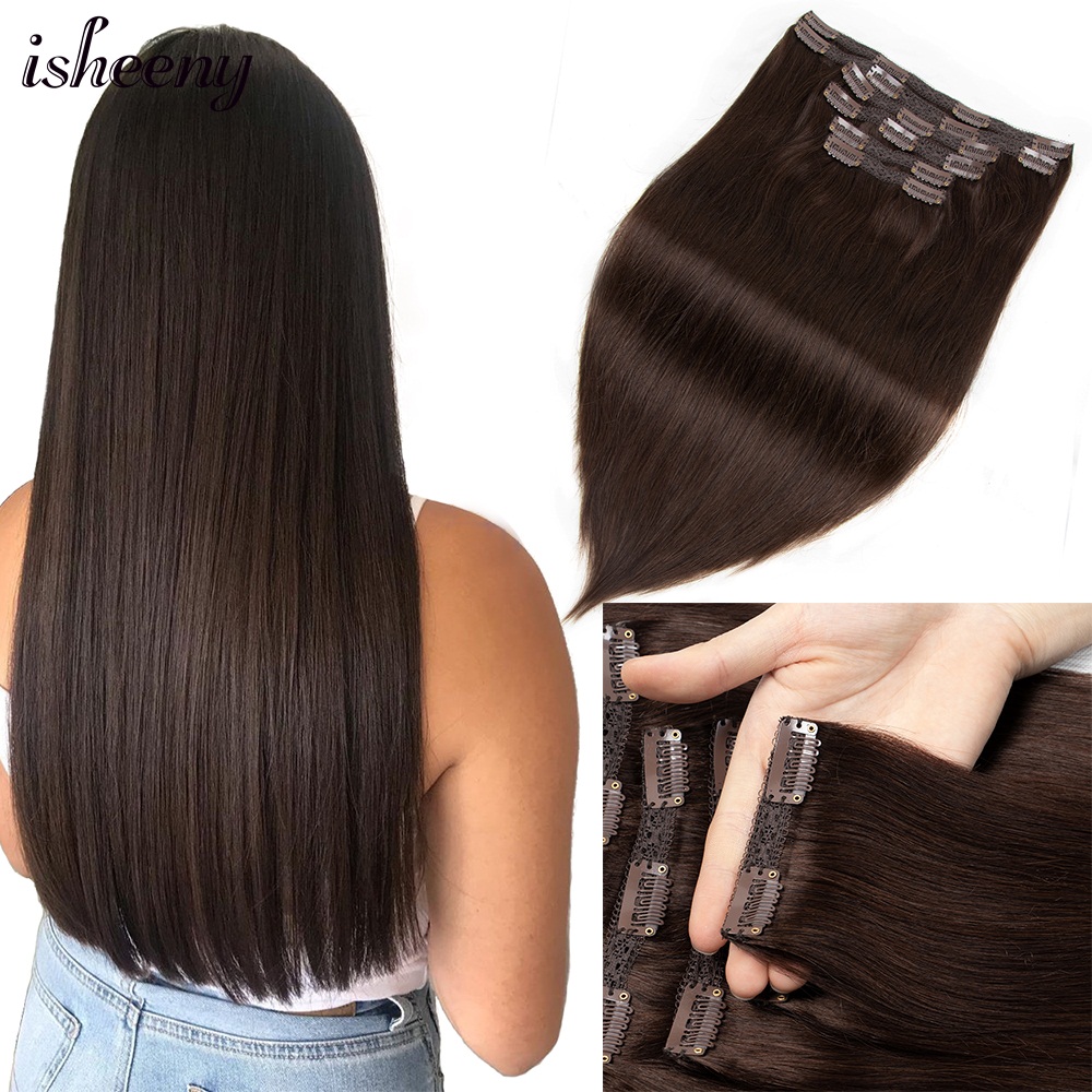 Clip In Hair Piece - Isheeny Kẹp Trong Con Người Làm
