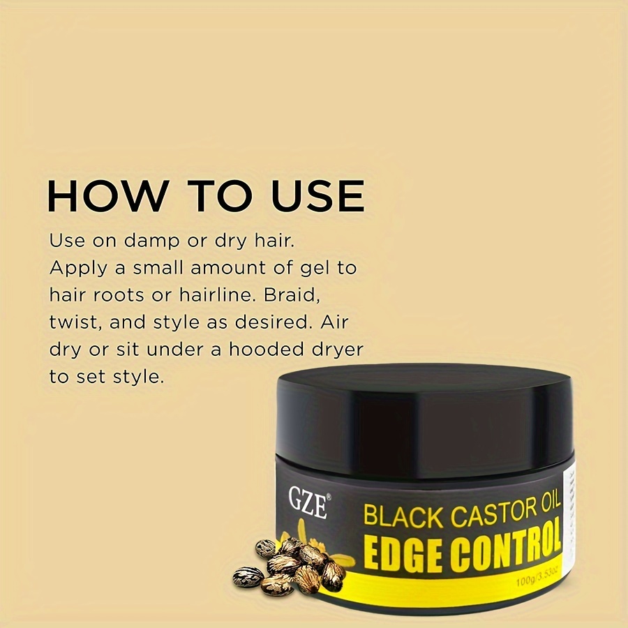 GZE African Black Castor Extra - đánh giá và giá Edge Control Gel