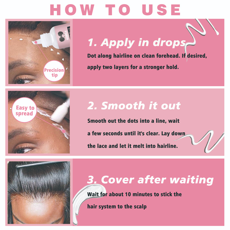 Vô Hình Tóc Giả Dính Tóc Ren K - đánh giá và giá Edge Control Gel