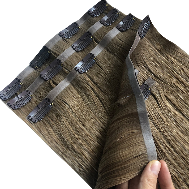Straight Invisible PU Clip In  - đánh giá và giá Clip In Hair Piece
