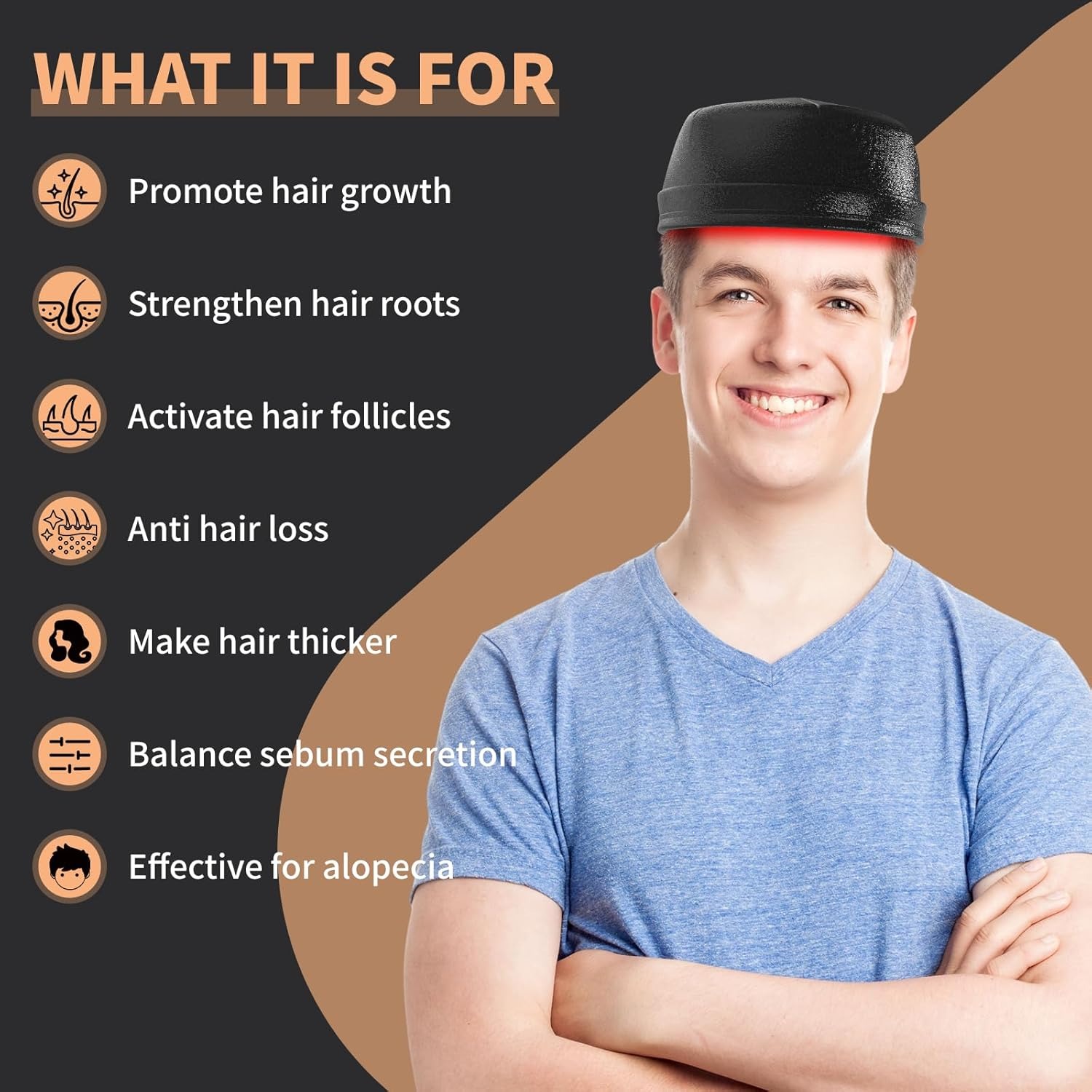 New Hair Growth Laser Cap 660n - đánh giá và giá Hair Care With Protein