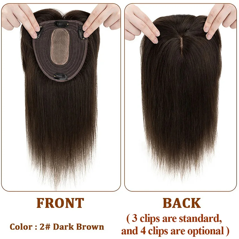Silk Base Top Women Topper Cli - đánh giá và giá Clip In Hair Piece