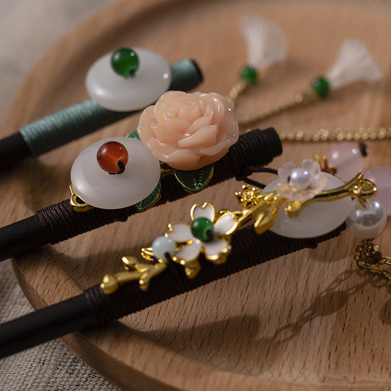 1Pc Wooden Hairpin Headdress f - đánh giá và giá Hair Care Ingredients