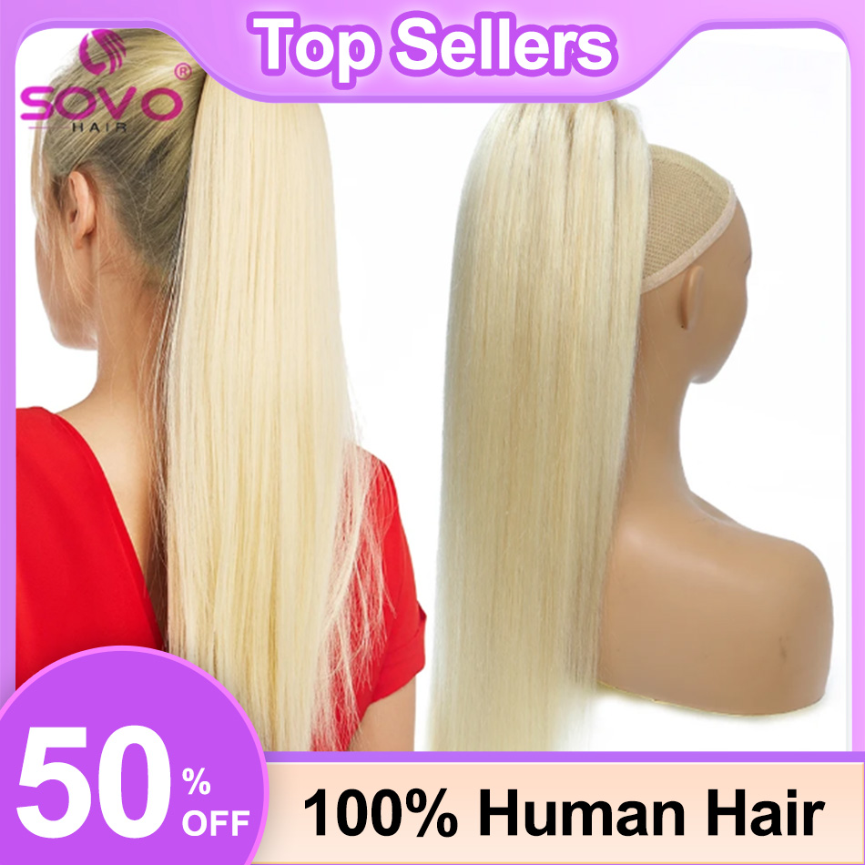 SOVO Thẳng Dây Rút Đuôi Ngựa C - đánh giá và giá Clip In Hair Piece