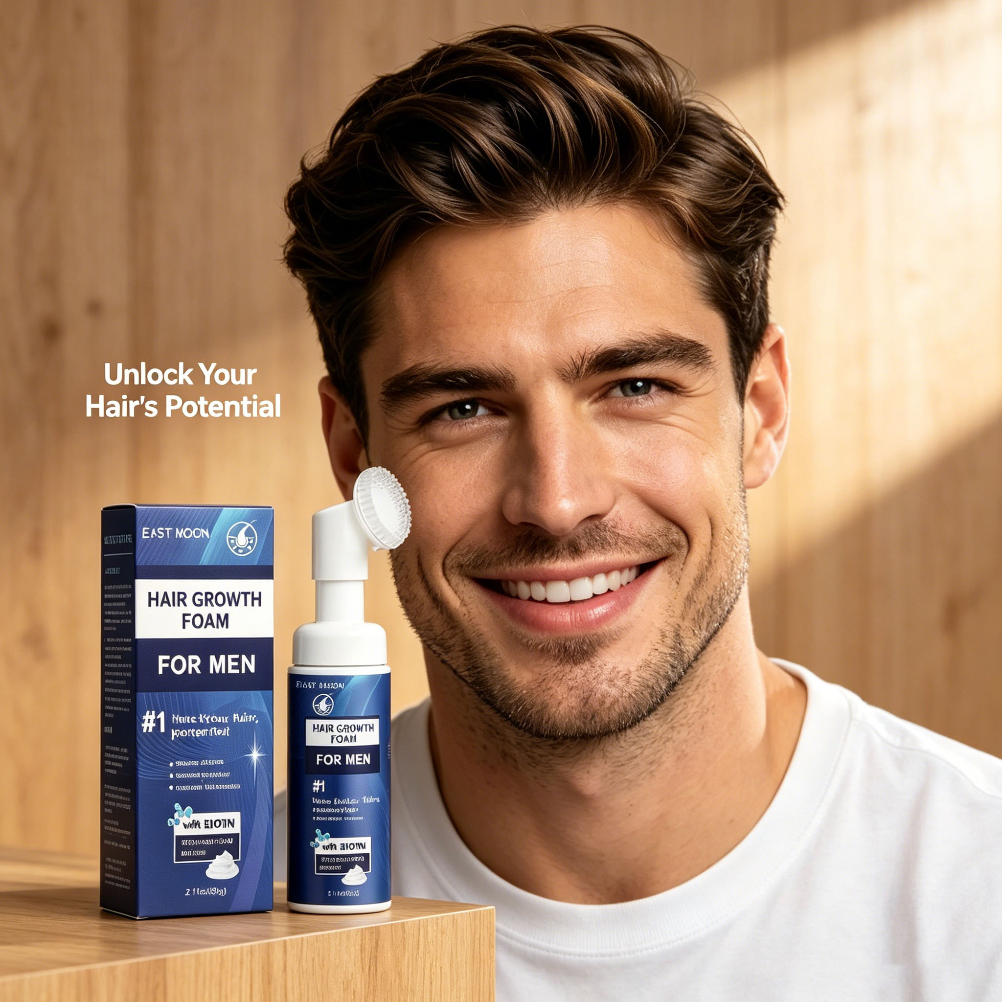 Hair Growth Foam Silicone Brus - đánh giá và giá Hair Care Growth