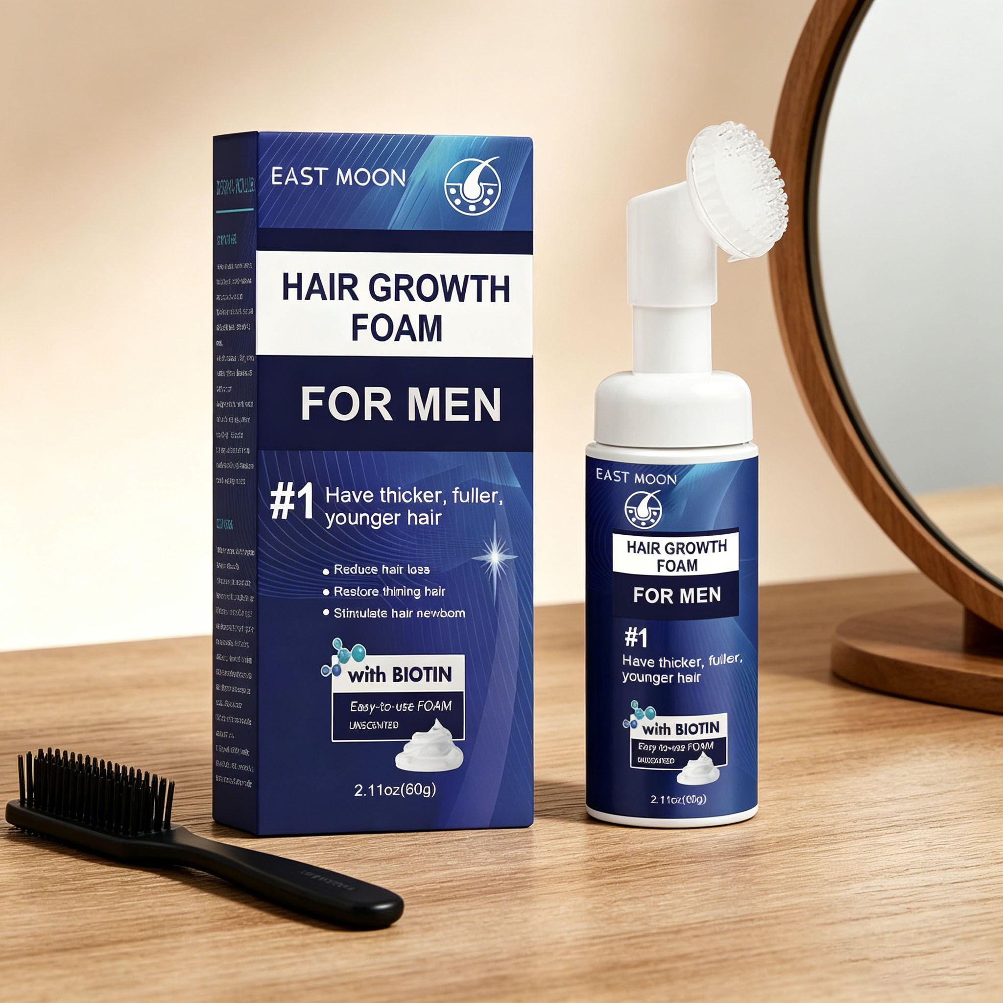 Hair Growth Foam Silicone Brus - đánh giá và giá Hair Care Growth