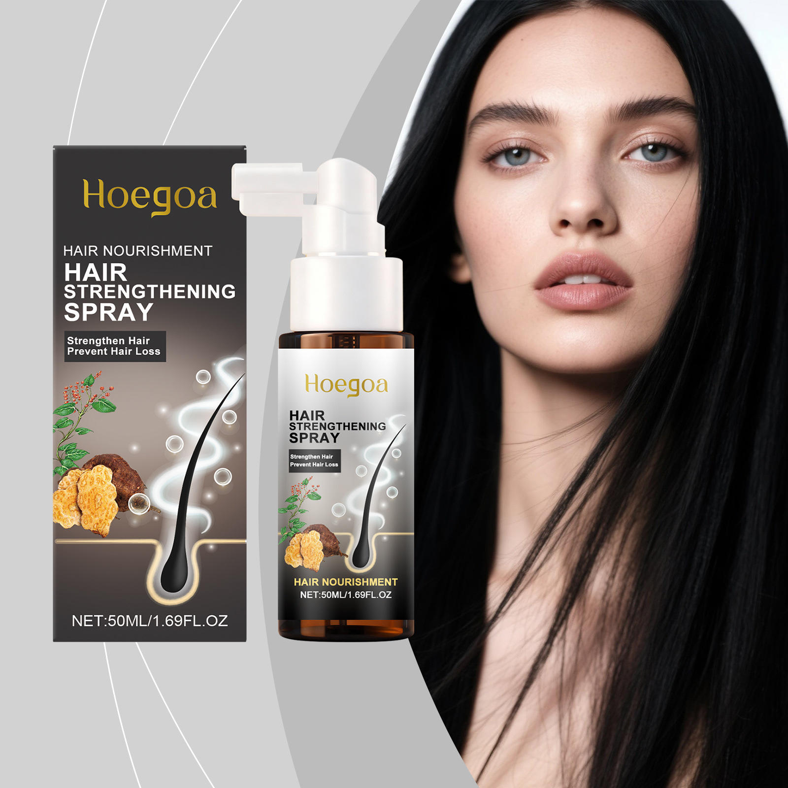 Hoegoa Hair Strengthening Spra - đánh giá và giá Hair Care For Hair Fall
