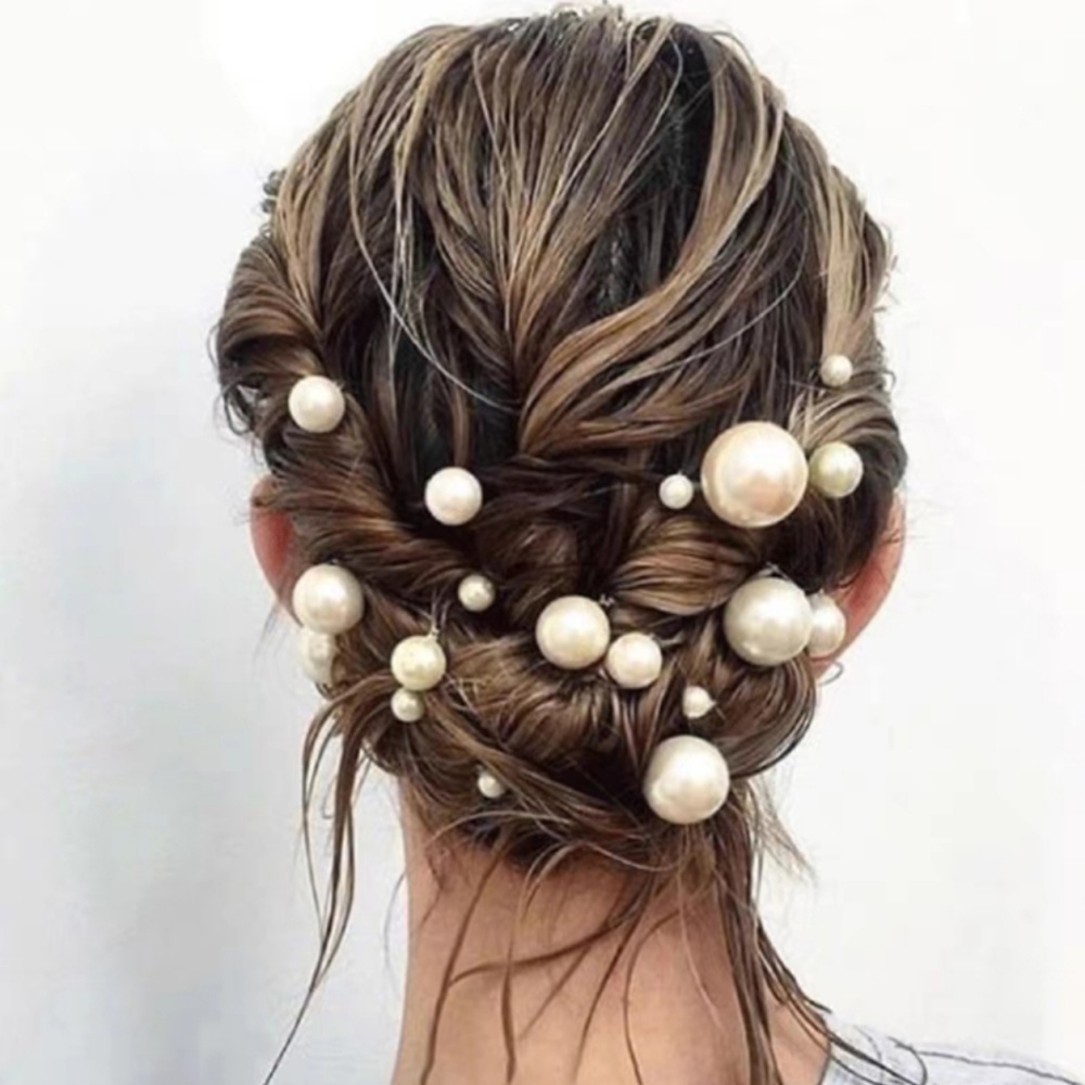 Pearl Crystal Hair Pins Comb S - đánh giá và giá Clip In Hair Piece