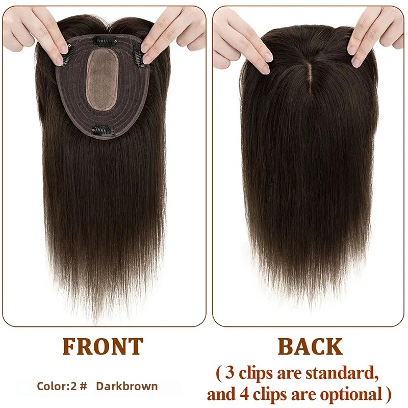 Straight Silk Top Base Topper  - đánh giá và giá Clip In Hair Piece