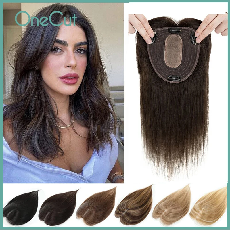 Straight Silk Top Base Topper  - đánh giá và giá Clip In Hair Piece